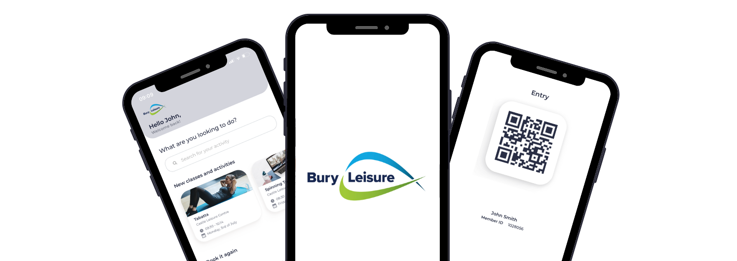 Bury Leisure - App - Website Header Transparent Background